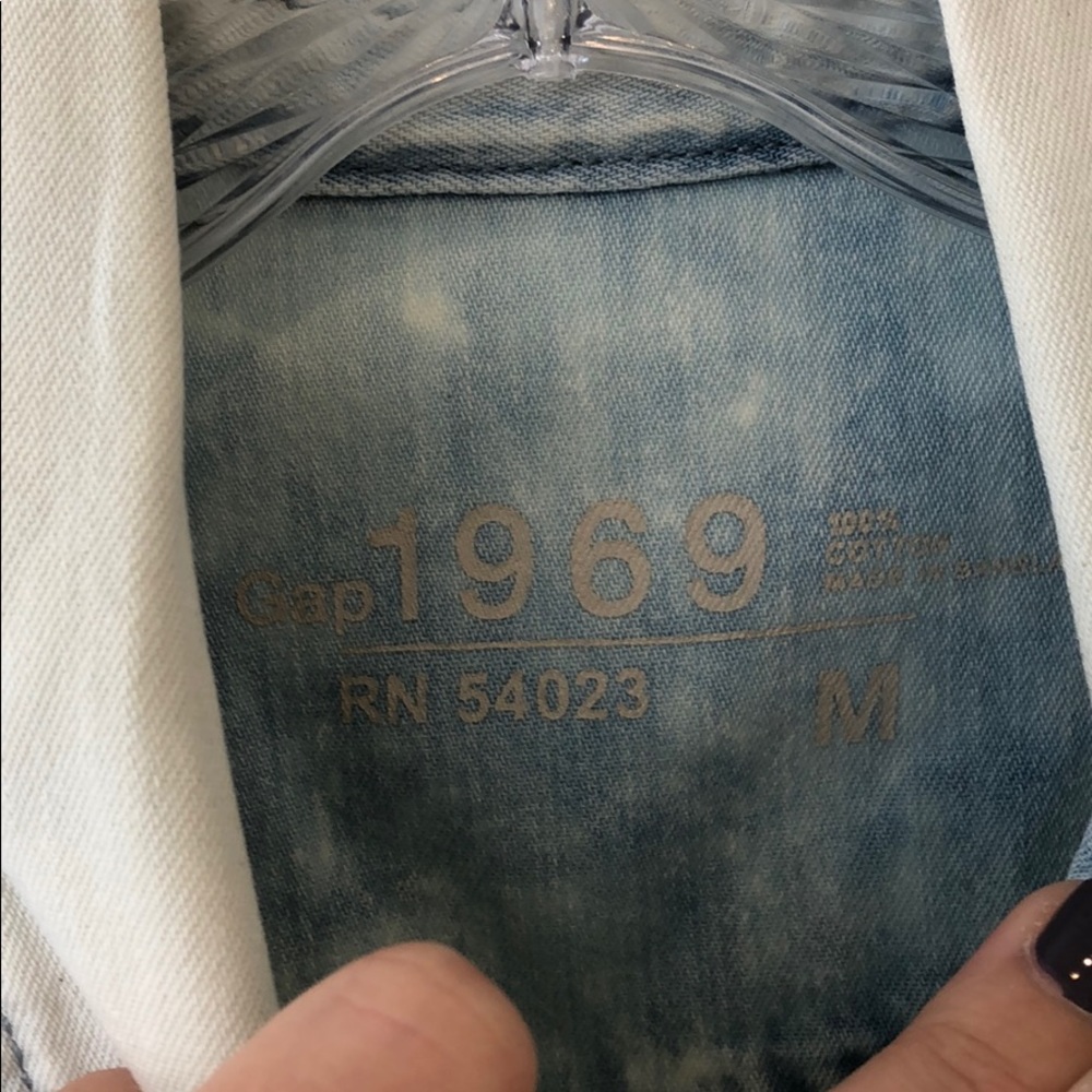 Gap Denim Button Down Top - image 3